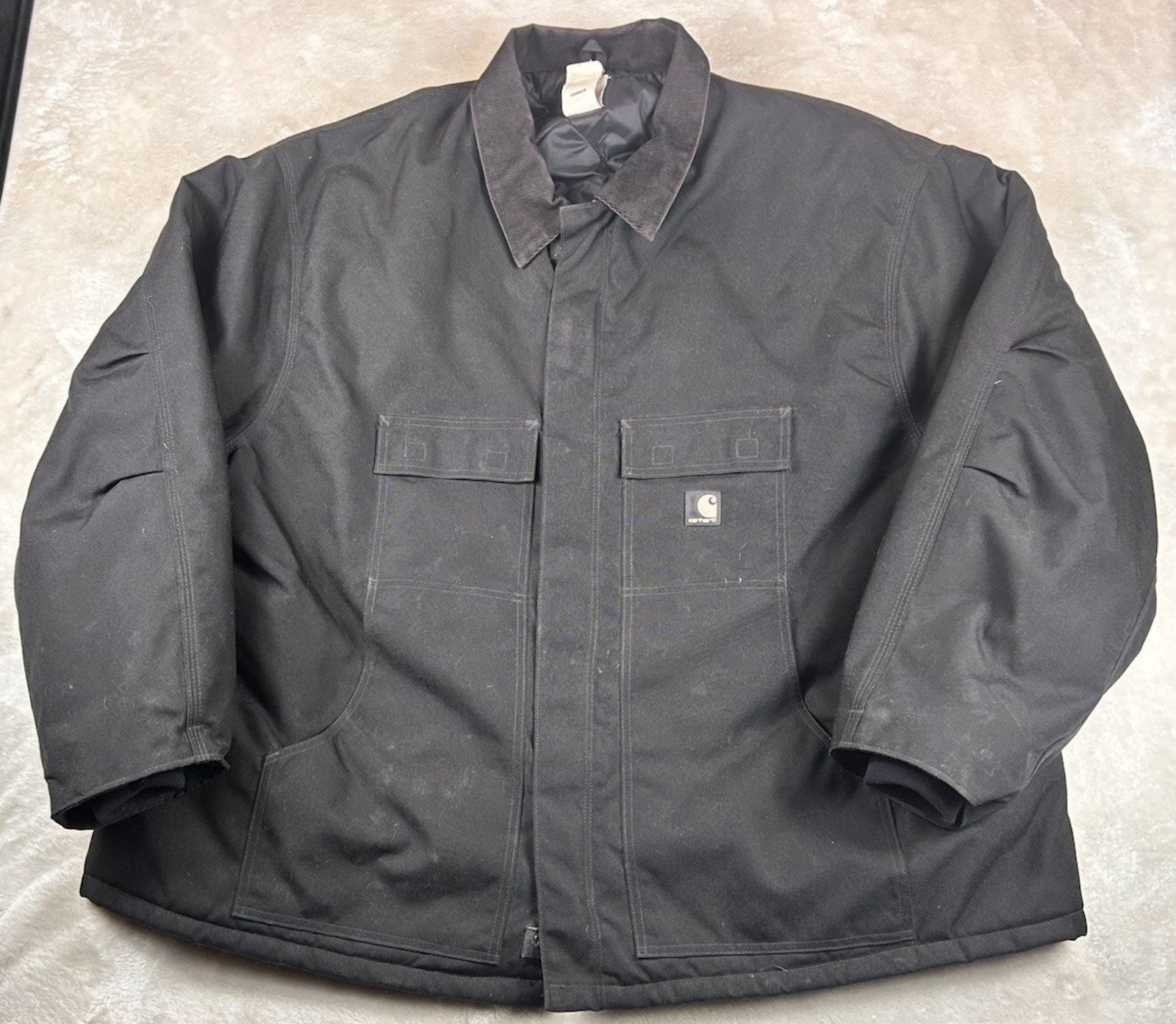 Carhartt C55 Blk Yukon Extremes Arctic Black Jacket Mens Sz 5xl Quilt Lined Coat